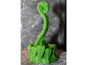tabletop plant fern tentacle 11 leaves toy game accessories decoration plants gaming vegetation 3d print model - Mito3D