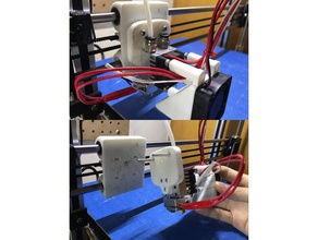 e3d chimera mount printer extruders dual extrusion 3d print model - Mito3D