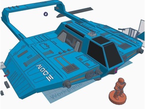 cloakshape star wars legion scale vehicles starfighter starwars 3d print model - Mito3D