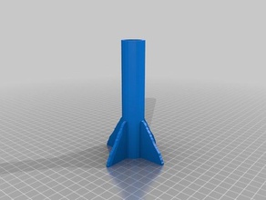 modelo de cohete hobby 3d print model - Mito3D