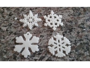 snowflakes 20 ornaments decor christmas ornament holiday decoration nsfw 3d print model - Mito3D