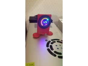 voltmeter stand 30mm round hole 3d printing 3d print model - Mito3D
