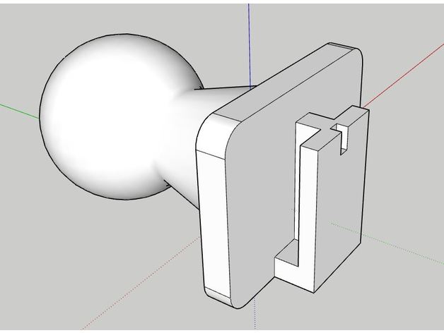 dashcam multipositions douille à bille mont pièce de l'automobile amazon montage ebay 3D print model - Mito3D