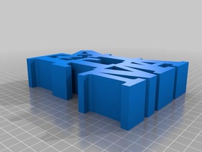 my customized variable word fatima sculptures 3d print model - Mito3D