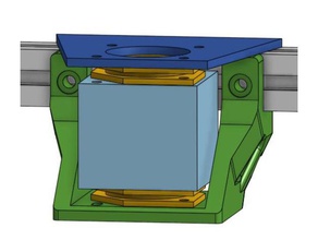 anet e12 axis dual damper part double 3d printer parts vibration 3d print model - Mito3D