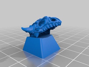 zombo drago keycapo 3d printing dragon mechanical keyboard skull zombie 3d print model - Mito3D