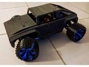 hummer style body openrc truggy 110 vehicles 3d print model - Mito3D
