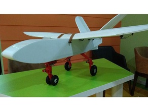 la nariz del tren de aterrizaje kt ariplane diy 3d print model - Mito3D