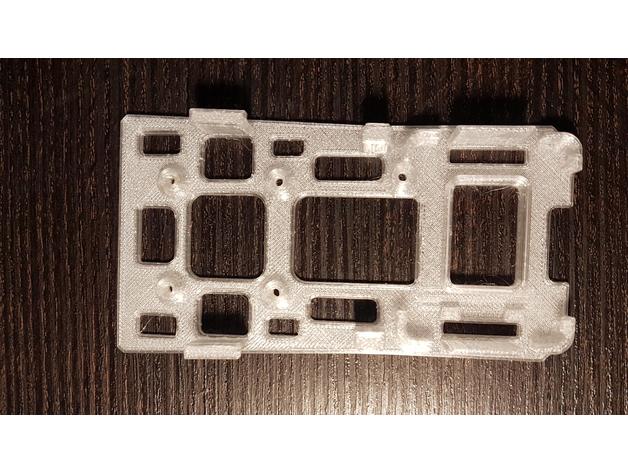 reptile 1100 harrier bottom plate servo connector holders rc vehicles fc mound pdb mount s1100 3D print model - Mito3D