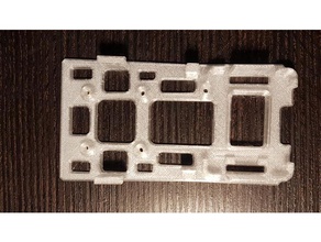 reptile 1100 harrier bottom plate servo connector holders rc vehicles fc mound pdb mount s1100 3d print model - Mito3D