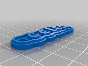 second 6d keychains customized 3d print model - Mito3D