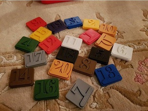 sayılar puzzle oyuncak matematik çocuklar öğrenme matematica 3d print model - Mito3D
