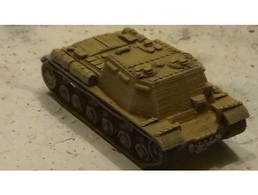 isu-152r command vehicle toys games 15mm 1100 aiw soviet tank wargaming 3d print model - Mito3D