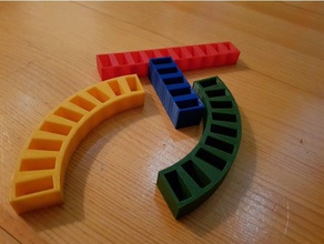 builder şablon domino parça oyuncak oyun aksesuarlar demiryolu 3d print model - Mito3D