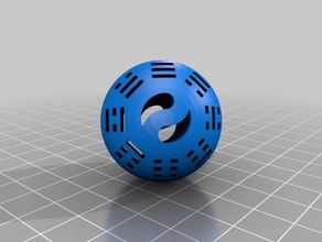 coreano engramma palla sculture 3d print model - Mito3D
