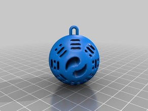 coreano engramma palla portachiavi 3d print model - Mito3D