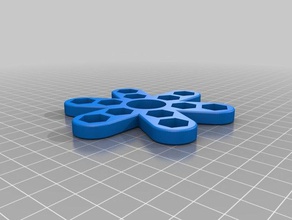 my customized fidget spinner thefablab toys games 3d print model - Mito3D