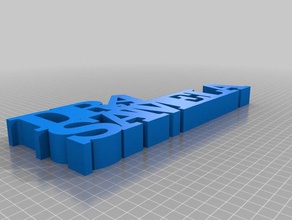 my customized variable word sculpture sculptures 3d print model - Mito3D