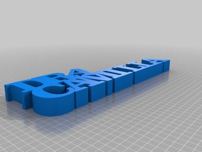 my customized variable word sculpture sculptures 3d print model - Mito3D