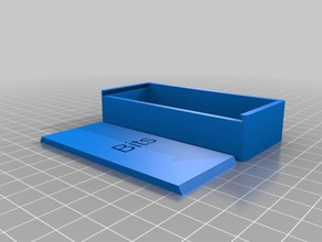 il mio personalizzato impilabile multi casella di far scorrere coperchio del testo compartimenti organizzazione 3d print model - Mito3D