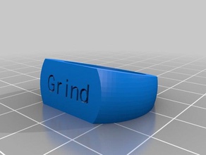 grind ring rings customized 3d print model - Mito3D