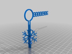 mi personalizados blizzard copo de nieve ornaments906 decoración 3d print model - Mito3D