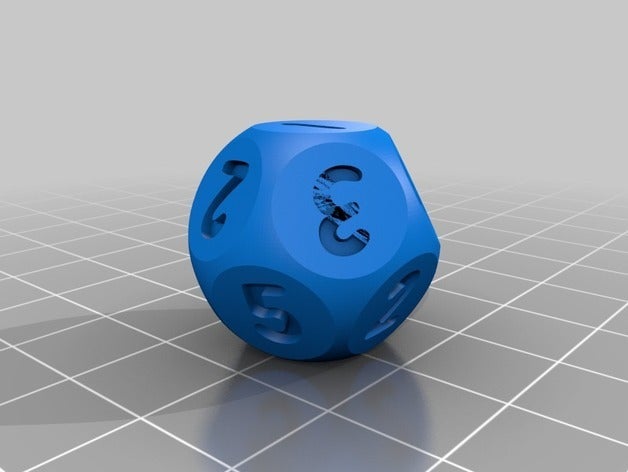 risque 2 dés de bataille 3D print model - Mito3D