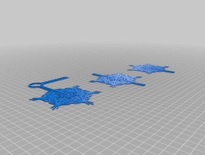 my customized blizzard snowflake ornaments 33 decor 3d print model - Mito3D