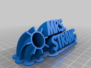 strang de la oficina personalizado 3d print model - Mito3D
