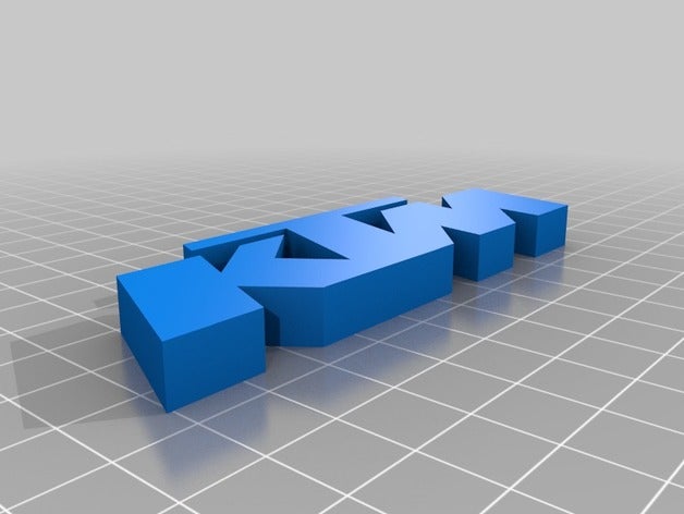 ktm logotipo 3d impressão 3D print model - Mito3D