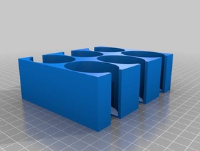 oval telha de armazenamento 2x3 brinquedo jogo os acessórios personalizado 3d print model - Mito3D