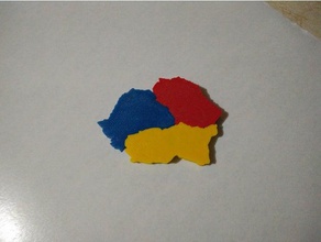 Rumänien mare mini-puzzle magnet andere 3d print model - Mito3D