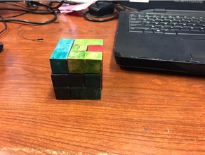 puzzle cube de morceaux assemblés 3d l'impression 3d print model - Mito3D