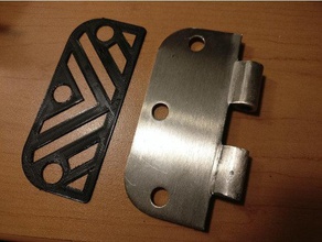 door hinge spacers replacement parts 3d print model - Mito3D