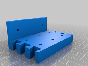 parametric modular interlocking toolholder holders boxes dovetail openscad screwdriver tools tool holder 3d print model - Mito3D