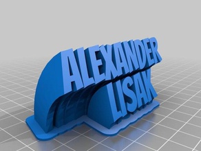 alexander lisak office personalizzato 3d print model - Mito3D