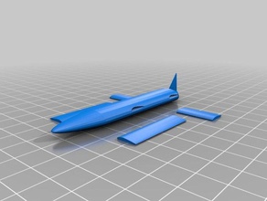 glider plane toys games throw 3d print model - Mito3D