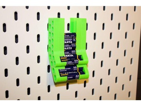 ikea skadis aa+aaa bandeja de la batería herramienta los titulares cuadros nsfw 3d print model - Mito3D