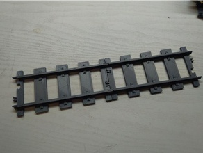 linha ferroviária brinquedos jogos lego city trilhos trilho do caminho de trem trens 3d print model - Mito3D