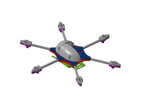 gosha01 rc des véhicules apm gros hexocopter multicopter le prototype rapman 3d print model - Mito3D