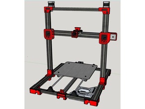 printer 3d p3d printers slash cartesian cnc machine prusa i3 3d print model - Mito3D