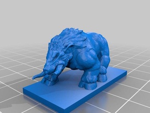 boar toy game accessories gaming miniature miniatures wargaming 3d print model - Mito3D
