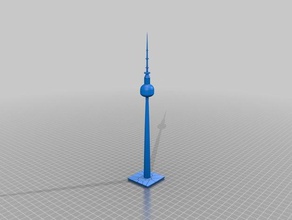 berlin andere brandenburg brandenburgertor Brandenburger Tor fernsehturm voll 3d print model - Mito3D