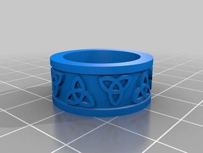 personalizável celta anel anéis personalizador de sistemas jóias 3d print model - Mito3D