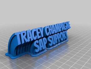 champagne desktop office customized 3d print model - Mito3D