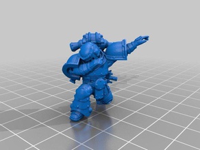 space marine doing dab toy game accessories 40k dabbing warhammer 3d print model - Mito3D