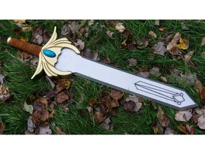 omniparkers she-ra sword lengthened props 3d print model - Mito3D