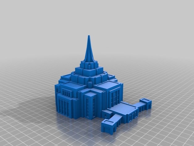 gilbert arizona temple 3d printing lds mormon 3D print model - Mito3D