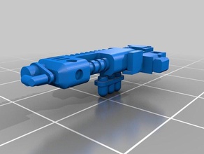 das heiß-gas-Pistole mars-rad Jungen longshots - Spielzeug Spiel Zubehör adeptus mechanicus warhammer 40k 3d print model - Mito3D