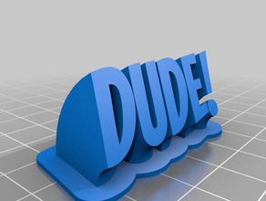 dude office customized 3d print model - Mito3D